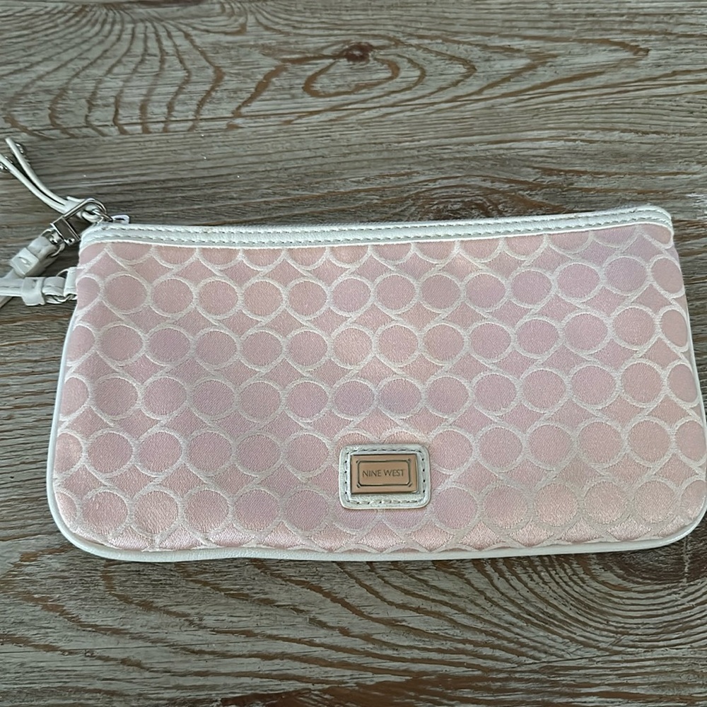 Nine West Clutch bags Mini Satin Clutch Pink Color 9s Logo